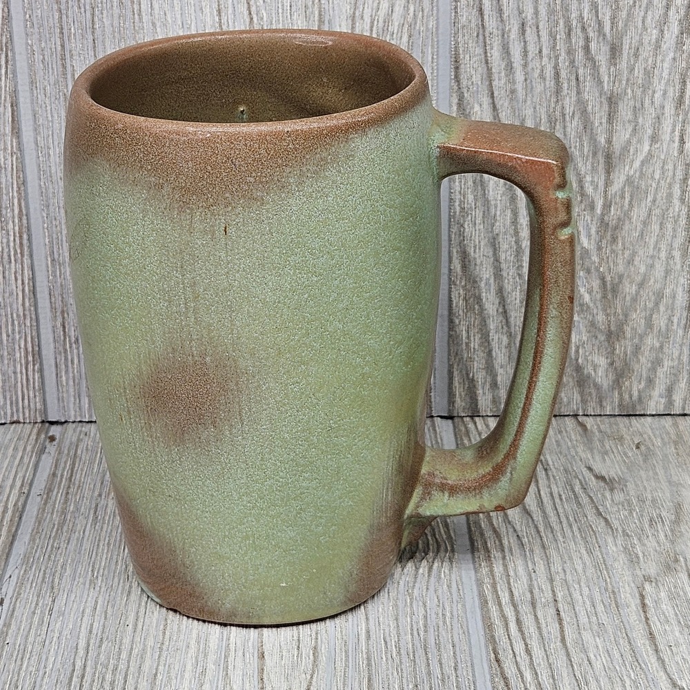 Frankoma 5M Prairie Green Pottery Mug Stein Vintage Mid Century Modern Sapulpa